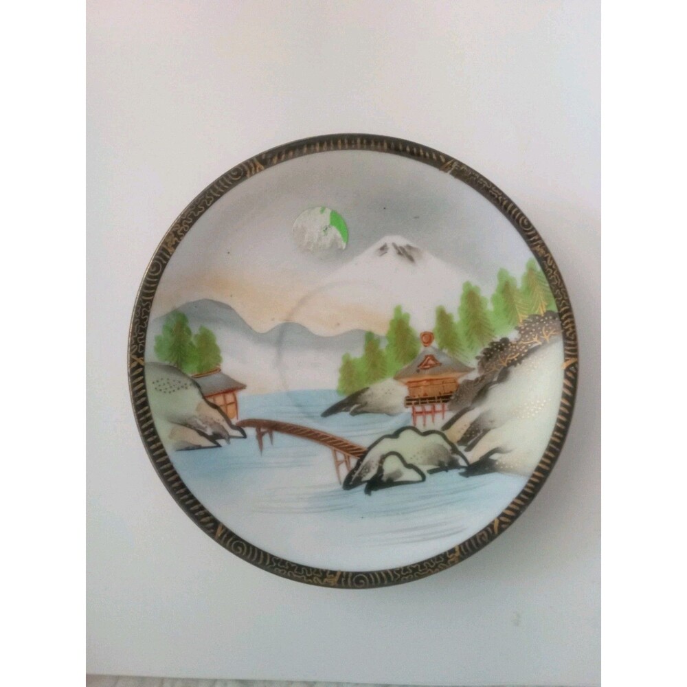 Hand Painted Japanese Saucer Vintage Or Antique